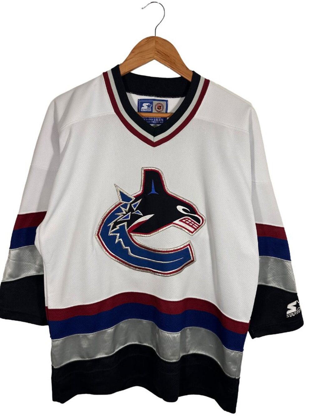 Vintage 1990s Starter Vancouver Canucks Away Jersey Size L